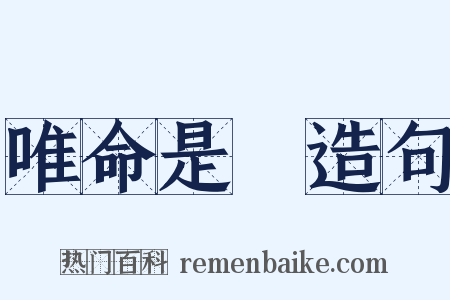 唯命是從造句是什么意思的图片